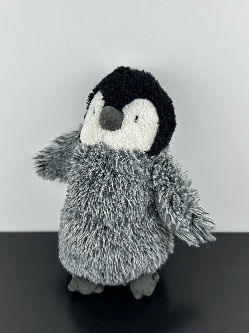 Carter's Baby Penguin Chick 8" Carters Black Gray White Plush Stuffed Animal